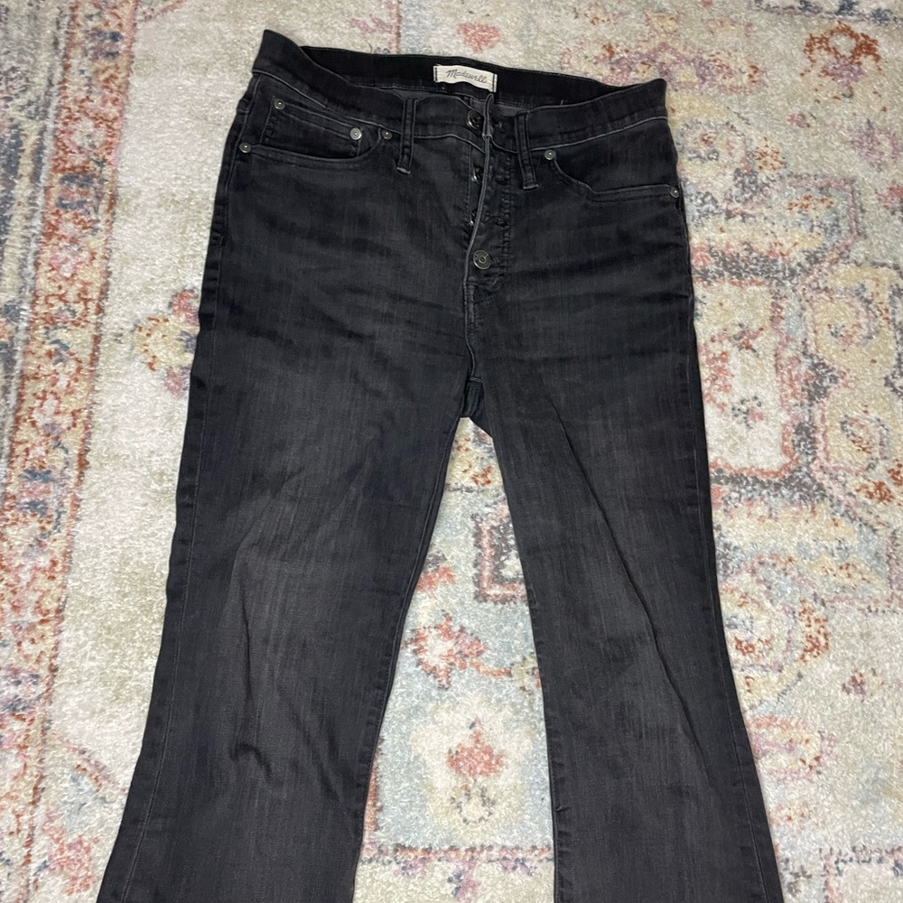 Madewell cali boot cut black denim